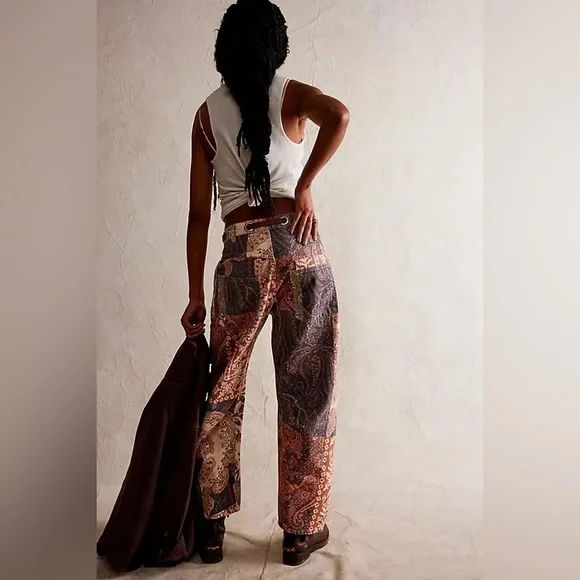 We The Free Patchwork Moxie Barrel Jeans - Picture 4 of 7